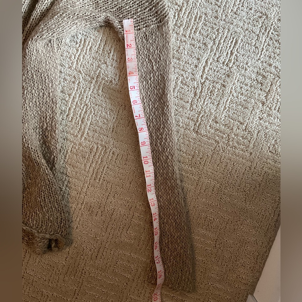 🤎✨ Artizia Talula Women Brown Asymmetrical Wool Blend VNeck Loose Knit Sweater S - Picture 8 of 10